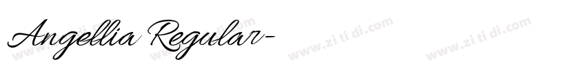 Angellia Regular字体转换